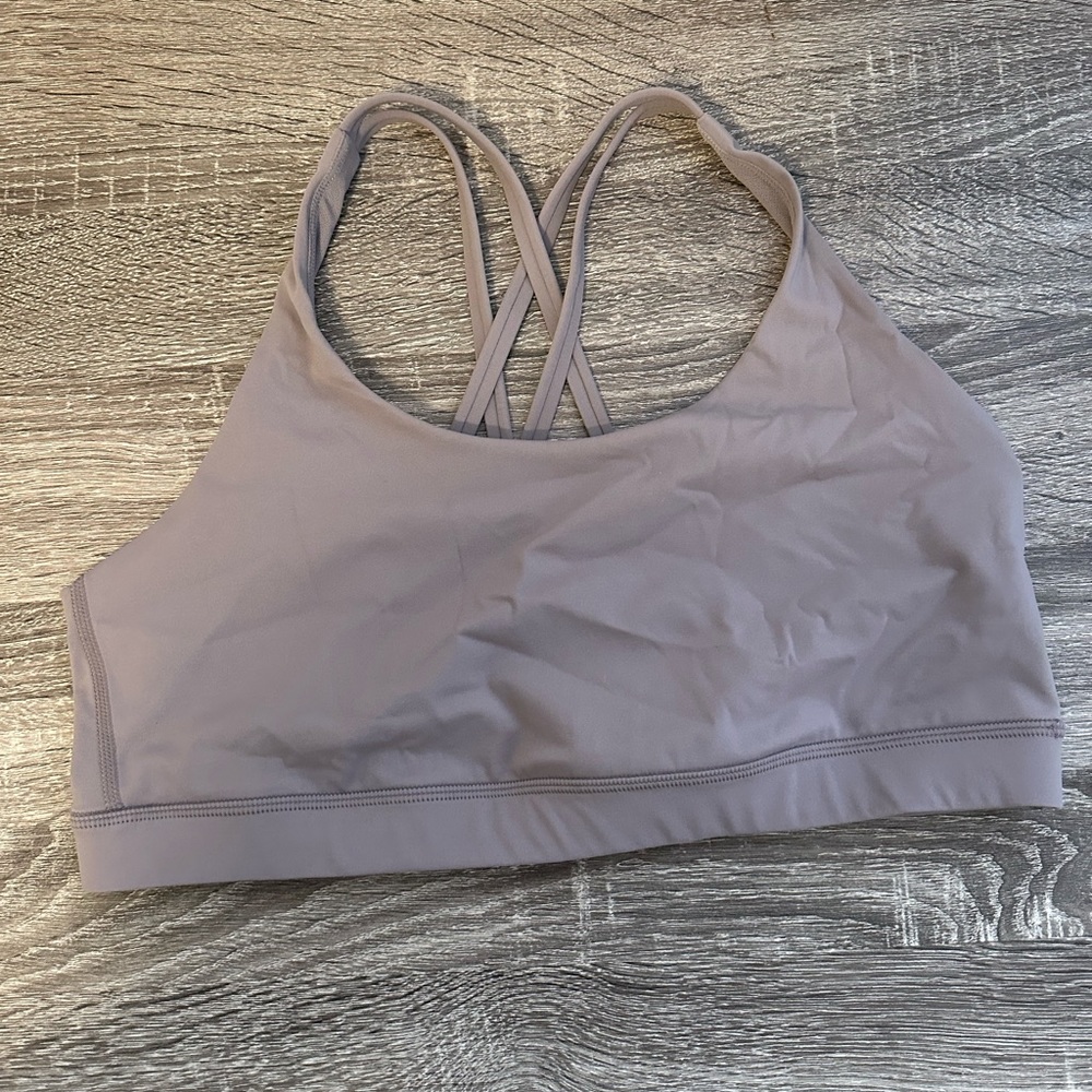 crz yoga sports bra- lilac, size large
